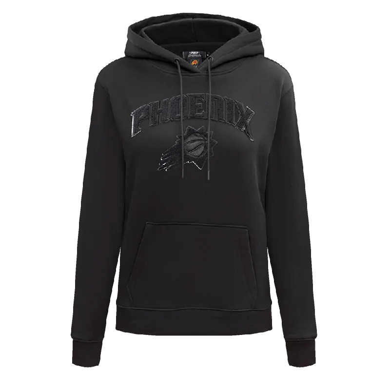 NBA PHOENIX SUNS TRIPLE BLACK WOMEN'S PO HOODIE (TRIPLE BLACK)