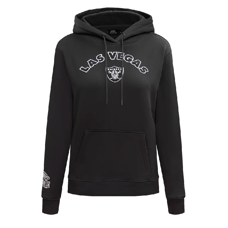 NFL LAS VEGAS RAIDERS CLASSIC WOMEN'S PO HOODIE (BLACK)