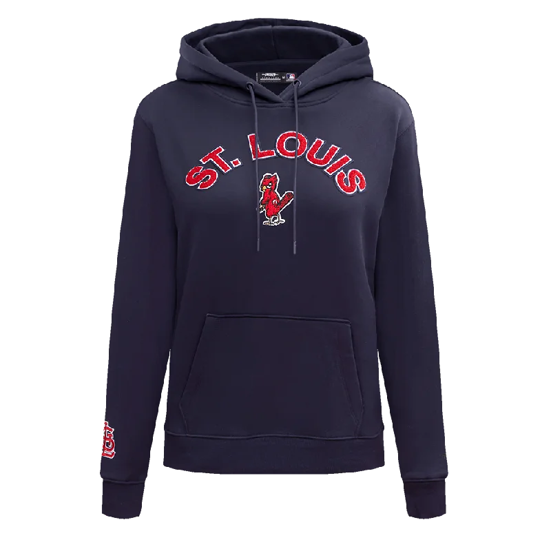 MLB ST. LOUIS CARDINALS CLASSIC WOMEN'S PO HOODIE (MIDNIGHT NAVY)