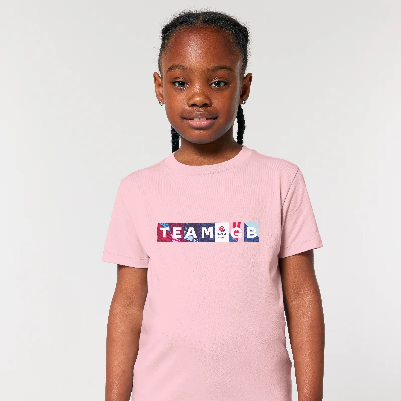 Team GB Montmartre Kid's Pink T-Shirt