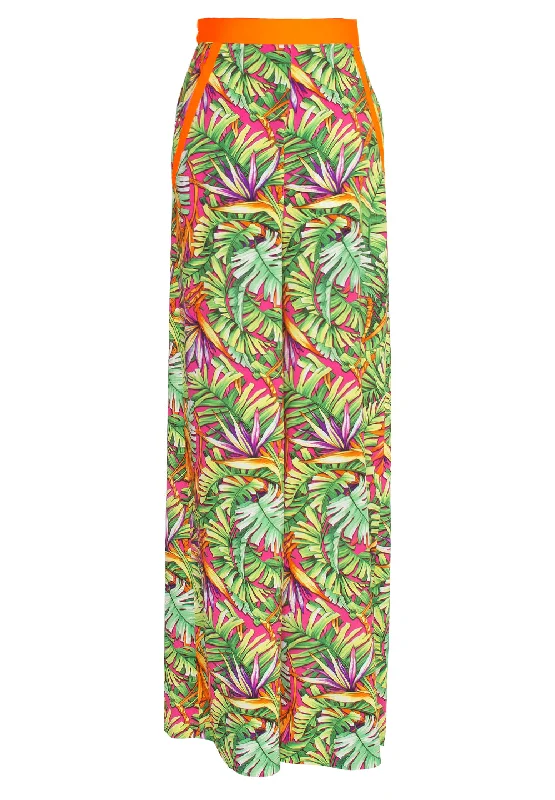 Tropics - Jungle Paradise Pants (Neon Orange)