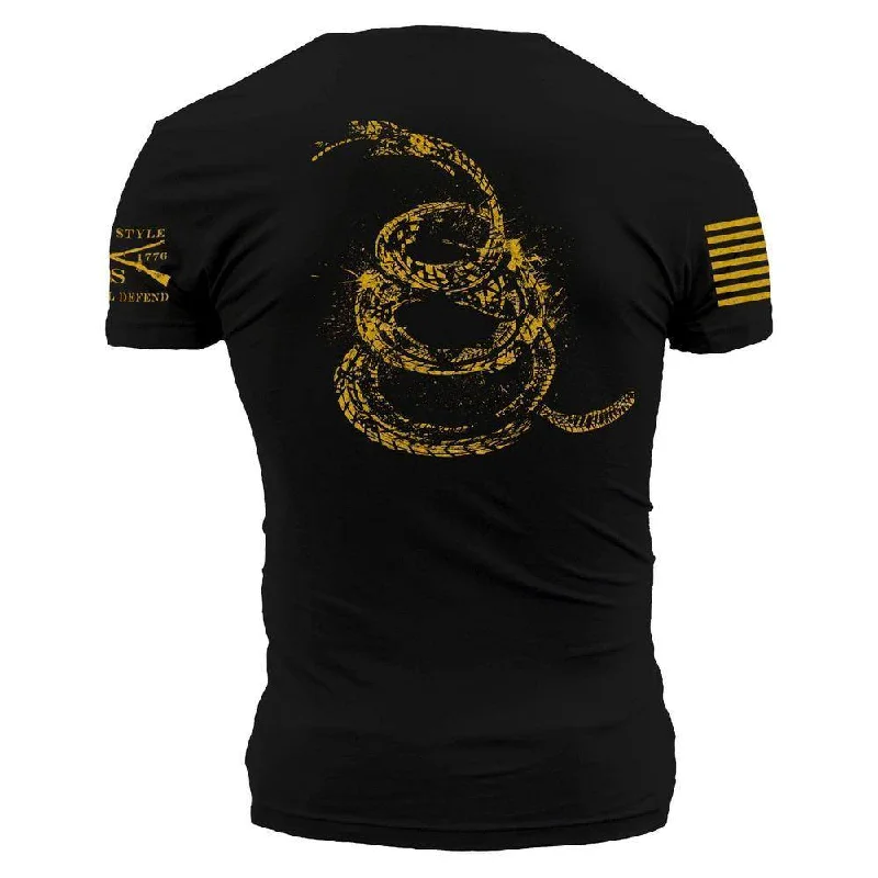 Don't Tread on Me Gadsden Tracks T-Shirt - Black