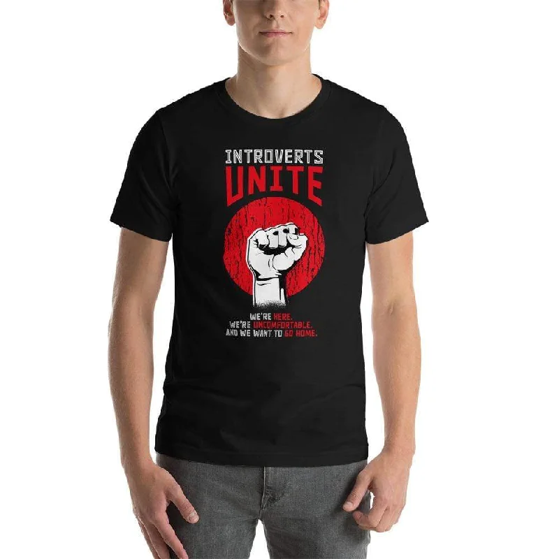 Introverts unite! - Basic T-Shirt