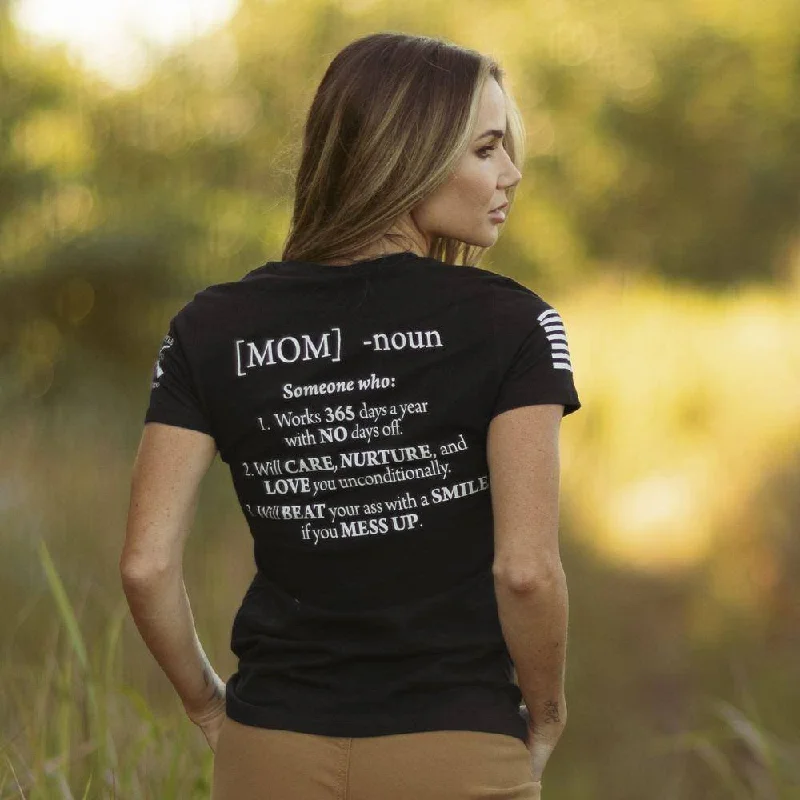 Women's Mom Defined T-Shirt - Black