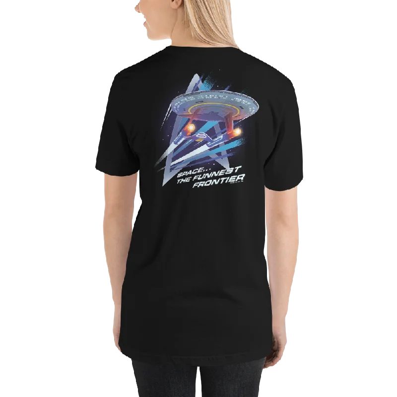 Star Trek: Lower Decks Space The Funnest Frontier Black Unisex Premium T-Shirt