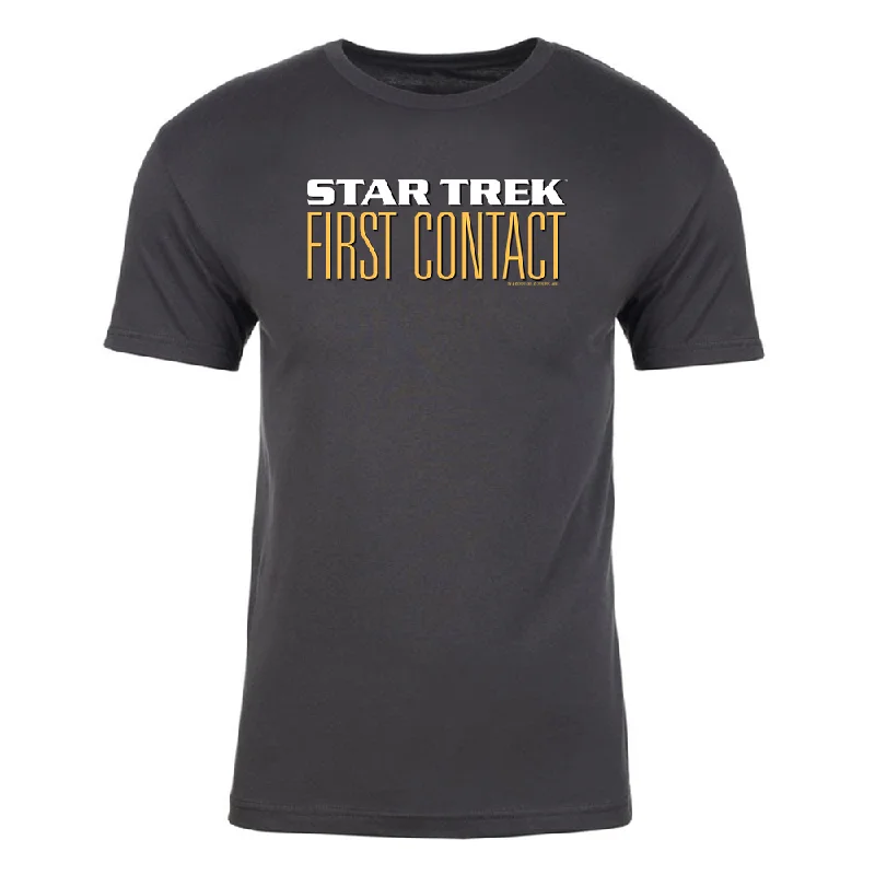 Star Trek VII: Generations First Contact Logo Adult Short Sleeve T-Shirt