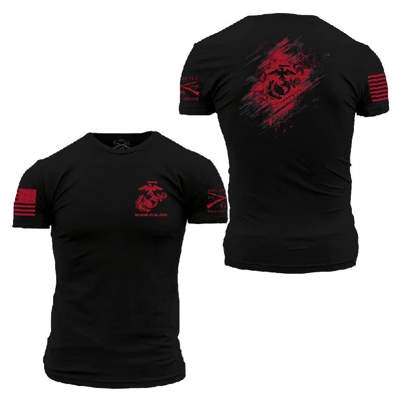 USMC - Bound In Blood T-Shirt - Black