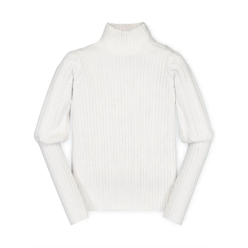 Balloon Sleeve Turtleneck Sweater - Baby