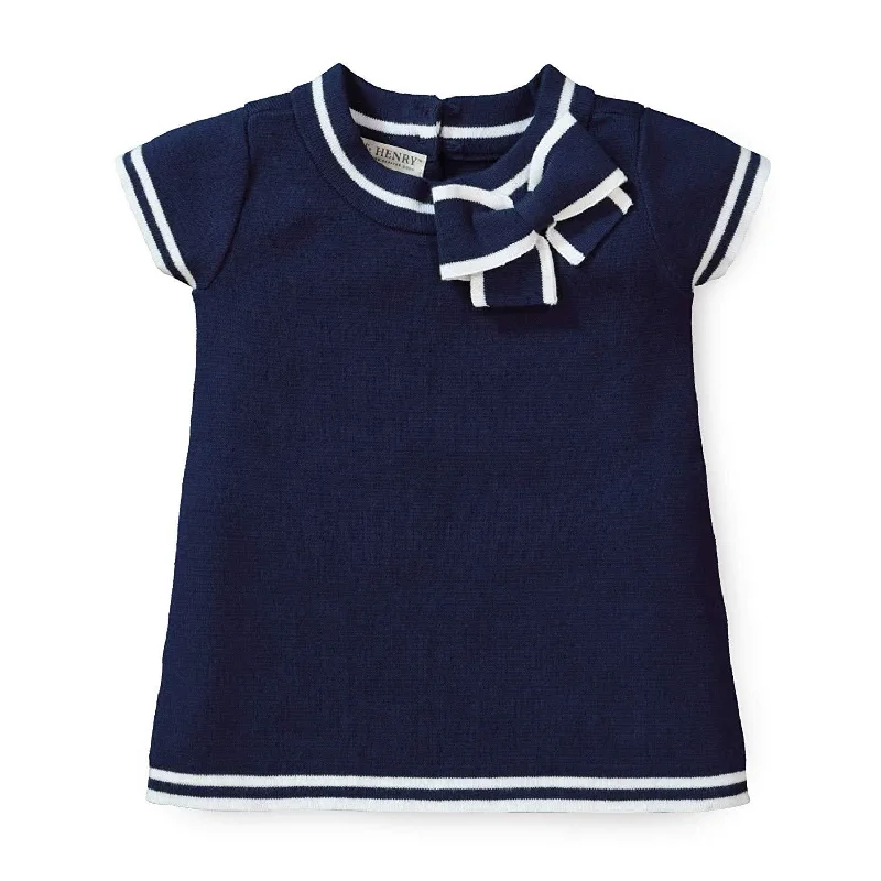 Milano Tipped Short Sleeve Sweater  - Baby