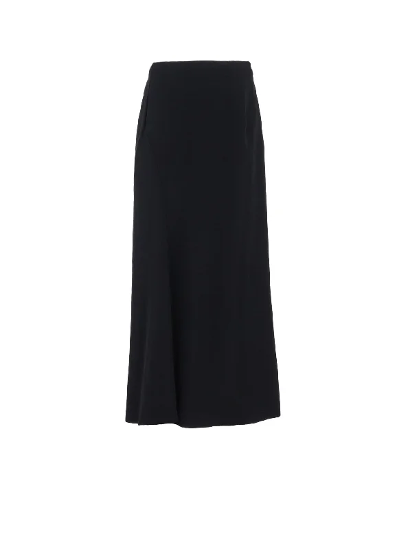 2/60 WOOL GABARDINE DIAGONAL PANEL SKIRT