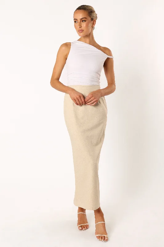 Genevieve Skirt - Oatmeal