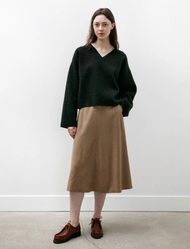 A Line Skirt Light Camel