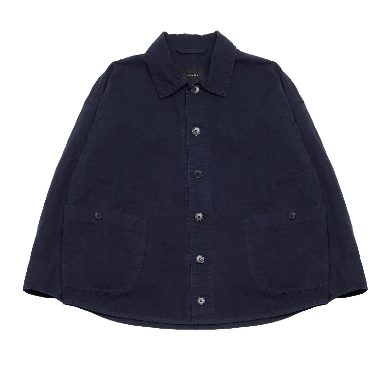 Pas de Calais Cotton Linen Jacket in Navy