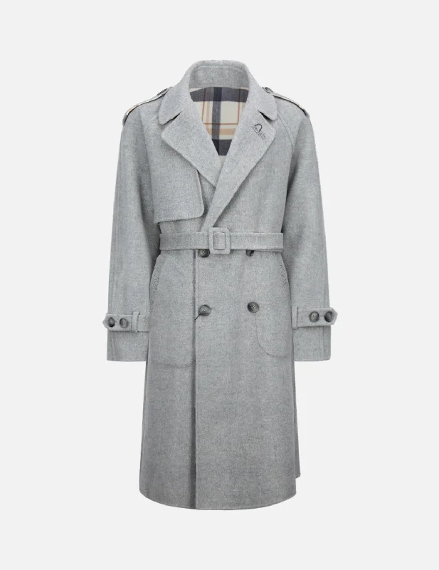 Reversible Wool Trench Coat