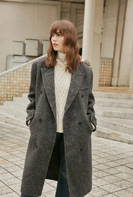 Allister Wool Coat - Charcoal